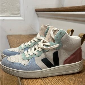 Veja Pastel High-Top Sneakers